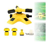 Garden Sprinkler, Adjustable 360 Degree Rotation Lawn Sprinkler, Adjustable Water Spray Range, for Garden Plants Watering and Irrigation Flowers Veggies (1 Inch Water Fitting,2 Set)