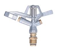 Garden Sprinkler Spray Ugello a rotazione Spray Duty Legola di zinco Acqua Regolabile irrigazione Acqua Sprinkler per l'irrigazione del giardino del prato G3/4 maschile 17x14 cm