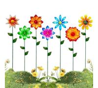 Garden Stakes Decorative | 7 Pieces Outdoor Yard Art | Summer Spring Garden Stake Decor | For Raised Bed Plant Lawn Porch Pathway Landscape Party Women Mom Grandma