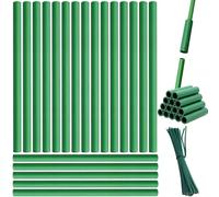 Garden Stakes for Plants 20 Pieces Rustproof Greenhouse Flower Support | Potted Plant Support Stake for Gardeners Hobbyists Balcony Home Apartment Raised Bed Backyard Farm Orchard