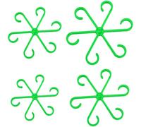 Garden Stem Holders - 4 Piece Plant Leaf Supports for Monstera Alocasia Vine | PP Material with Multiple Color Options, Fixing Clips for Home Garden, Durable Plant Support Accessory for Indoor