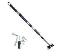 Garden Tools - Thatch Remover Tool | Stand-Up Heavy Duty Garden Rake | Grass Cleaner Rake | Detachable Non-Slip Grip For Land Management Yard Balcony Planting Outdoor Farming Gardens Lawn Care