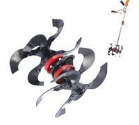 Garden Tractor Plow, Disc Harrow,Ruota di diserbo del tiro efficiente | Precision Erosion-Resistant Lawn Scarifiers For Farm Orchard Field Agriculture Landscaping Cultivation