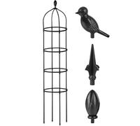 Garden Trellis, Adjustable Plant Support, 12x9in Authentic Weather Resistant, Rust Proof Steel Frame, Easy Assembly Design for Outdoor, Vine, Flower, Gardening, Support Cage