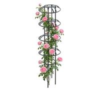 Garden Trellis - Metal Plant Support, Rustproof Obelisk Structure with Frame Design, Rose Trellis, Plant Supports Cage, Vine Support System for Potted Clematis Jasmine Flowers Fruits Vegetables