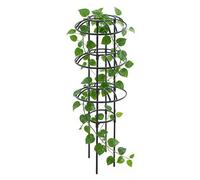 Garden Trellis - Metal Plant Support, Rustproof Obelisk Structure with Frame Design, Rose Trellis, Plant Supports Cage, Vine Support System for Potted Clematis Jasmine Flowers Fruits Vegetables