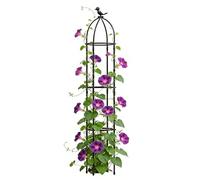 Garden Trellis - Rust-Proof Powder Coated Steel, Heavy-Duty Plant Climbing Support, Decorative Outdoor Stakes for Roses & Vegetables, Modular Backyard Farm Frame | for Patio