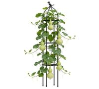 Garden Trellis - Rustproof Decorative Plant Support Frame, Fiberglass & PE Indoor Plant Stakes, 47/57 Inch Tall Tower Obelisk - For Tomato Cucumber Grape Jasmine & Clematis