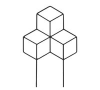 Garden Trellis Support Flowers Pianta di arrampicata in metallo pergolato (nero)