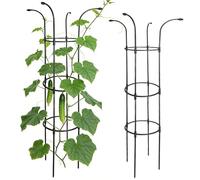 Garden Trellis Vertical Plant Support - Weatherproof Rust Resistant Steel, Heavy Duty Flower Tower Cage, Climbing Vine Rose Frame, Outdoor Yard Art Decor, Standing Plant Stake | For Gardeners