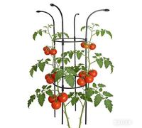 Garden Trellis Vertical Plant Support - Weatherproof Rust Resistant Steel, Heavy Duty Flower Tower Cage, Climbing Vine Rose Frame, Outdoor Yard Art Decor, Standing Plant Stake | For Gardeners