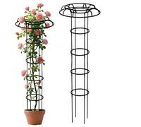 Garden Trellis, Vertical Umbrella Shape Plant Support, All Weather Outdoor Climbing Frame, Decorative Plant Support Structure For Vines Flowers Pea Bean Tomato Clematis Window Sill Balcony Courtyard