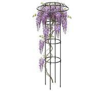 Garden Umbrella Trellis - 130 cm Decorative Vertical Garden Plant Support, Rustproof Stable Umbrella Trellis Tower Frame for Climbing Plants, Roses, Clematis, Vegetable, Cucumber, Jasmine, Outdoor Yar