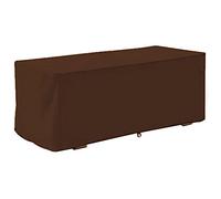 Garden UV Proof Deck Box Cover Protective Storage Box Cover 123x62x55cm Tear Resistant Weatherproof Oxford Fabric for Outdoor Deck Box (Coffee)