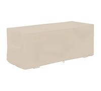 Garden UV Proof Deck Box Cover Protective Storage Box Cover 123x62x55cm Tear Resistant Weatherproof Oxford Fabric for Outdoor Deck Box (Beige)