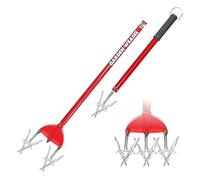 Garden Weasel - Coltivatore rotante e fresa manuale 2 in 1, per aerare, carpire erbacce, coltivare, piantare, seminare, strumento da giardino per la semina del prato, sbloccante del terreno del