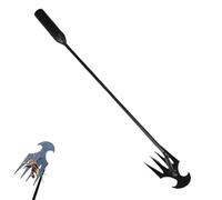 Garden Weed Pulling Tool, Upgrade Weed Puller with 4 Teeth, Manganese Steel Weeder Tool with Long Handle for Yard & Garden (50cm)