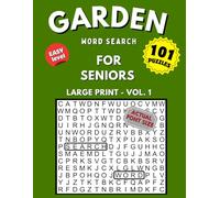 Garden Word Search: Large Print Easy Puzzles for Seniors