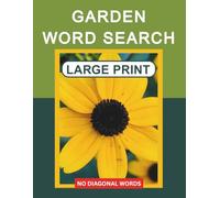 Garden Word Search Large Print No Diagonal Words