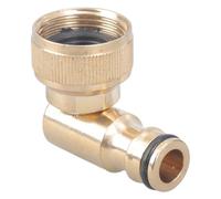 Garden Yard 3/4 "90 ° Gomito Ottone Attacco Rapido Tap Adattatore Filetto Capezzolo Per Accessori Lavaggio Auto Ottone Tubo Rotativo Adattatore Tubo Esterno