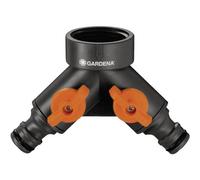 GARDENA 00940-20 Plastica Rubinetto a 2 vie Raccordo a innesto, 33,3 mm (G1) c
