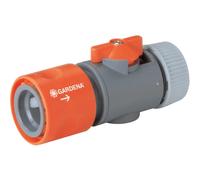 GARDENA 00942-50 Plastica Regolatore acqua stop 13 mm (1/2) Ø, Raccordo a