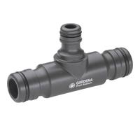 Gardena Raccordo a T Profi-System: Pezzo di raccordo da Profi-System all'originale System, per una portata d'acqua maggiore (2835-20)