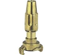 Gardena Siringa in ottone a innesto rapido per 19 mm (3/4 pollice) - Tubi flessibili: attacco rapido, getto d'acqua regolabile e regolabile (7131-20)