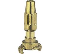 Gardena Siringa ad innesto rapido in ottone per tubi da 25 mm (1 pollice): attacco rapido con getto d'acqua regolabile e regolabile (7132-20)