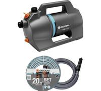 GARDENA 09081-20 Gartenpumpe 5000 Silent Set KIT pompa da giardino 5.100 l/h