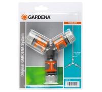 Gardena 18287-20 Accoppiatubo 5/8 1/2" Grigio Arancione Two-way Hose Coupling