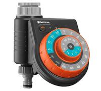 Gardena 1888-20 - Programador Easy Plus. Control riego automático 60 programas diferentes frecuencias y duraciones, 16 son combinaciones para nebulizador de exteriores. Función manual riego