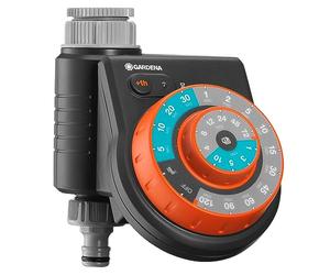 Gardena 1888-20 - Programador Easy Plus. Control riego automático 60 programas diferentes frecuencias y duraciones, 16 son combinaciones para nebulizador de exteriores. Función manual riego