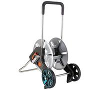 Gardena AquaRoll M Easy - Set Carrello per Tubo, in Metallo, Colore: Argento, Arancione, Nero