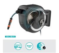 GARDENA Avvolgitubo automatico da parete RollUp L 30 m con bordo bianco