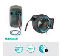 GARDENA Avvolgitubo automatico da parete RollUp XL 35 m con bordo bianco
