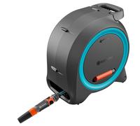 Gardena Avvolgitubo Dual M Avvolgitubo: Pronto all'uso, Per installazione a parete o portatile, Guida del tubo integrata, Stoccaggio salvaspazio, Design resistente (18694-20)