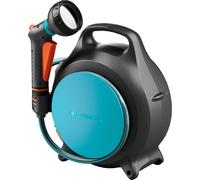 Gardena Avvolgitubo Portatile Move 18692-20 – 10 m + 1,5 m, compatto salvaspazio