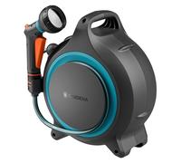 Gardena Avvolgitubo Portatile Movematic Avvolgitubo: Compatto e facile da trasportare, Avvolgimento automatico del tubo, Salvaspazio, Ideale per irrigazioni a corto raggio, Pronto all'uso (18690-20)