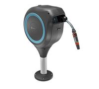 Gardena Avvolgitubo RollUp S: cassetta resistente alle intemperie con tecnologia RollUp e tubo 15 m, irrigazione di piccoli giardini con terrazza, riavvolgimento automatico, turchese (18605-20)