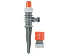 Gardena Classic Sprinkler: irrigatore circolare montato su punta, nebbia nebulizzata fine per irrigazione delicata, fissazione facile e stabile, per il collegamento al tubo da giardino (969-20)