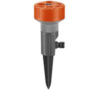 Gardena Classica azione antiriflesso a 4 superfici: irrigatore a spruzzo per diversi tipi di superficie (cerchio, semicerchio, quadrato, rettangolo), con quadrante, punta robusta (2068-20)