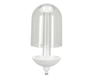 Gardena ClickUp! Mangiatoia per Uccelli: distributore di mangime per Uccelli, Vetro Acrilico Altamente Trasparente, Resistente al Gelo e ai Raggi UV, Adatto per lavastoviglie (11380-20)