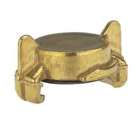 Gardena Giunto cieco in ottone: utile tappo terminale per la chiusura del collettore a innesto rapido art. 7119-20 (7118-20)