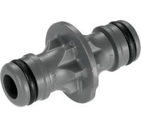 Gardena Giunto: parte di collegamento per il collegamento sicuro del tubo, collegamento di due tubi per prolunga, per il passaggio da tubi da 19 mm (3/4) a 13 mm (1/2), imballato (2931-20)