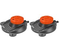 Gardena Irrigatore circolare a 6 testine Classic Boogie: 6 diverse forme - cerchio, semicerchio, quadrato, rettangolo, ellisse, puntiforme (2073-20) (Confezione da 2)