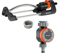 Gardena Irrigatore Quadrangolare Aqua S + Timer Irrigazione 18701 (18700+1169)