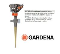 GARDENA Irrigatore su picchetto a impulso a settori 809-20 giardino - 55000450