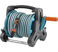 Gardena Kit avvolgitubo Classic 10: Kit avvolgitubo e tubo da 10 m, elevata stabilità, adattatore, lancia, maniglia, per terrazzi (8010-20)