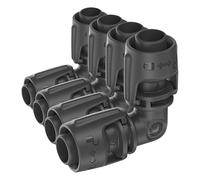 Gardena Micro-Drip-System Raccordo a L 13 mm (1/2 pollici): raccordo per tubo per modificare la direzione di tubi di linea da 13 mm, montaggio senza utensili, riutilizzabile (13202-20)